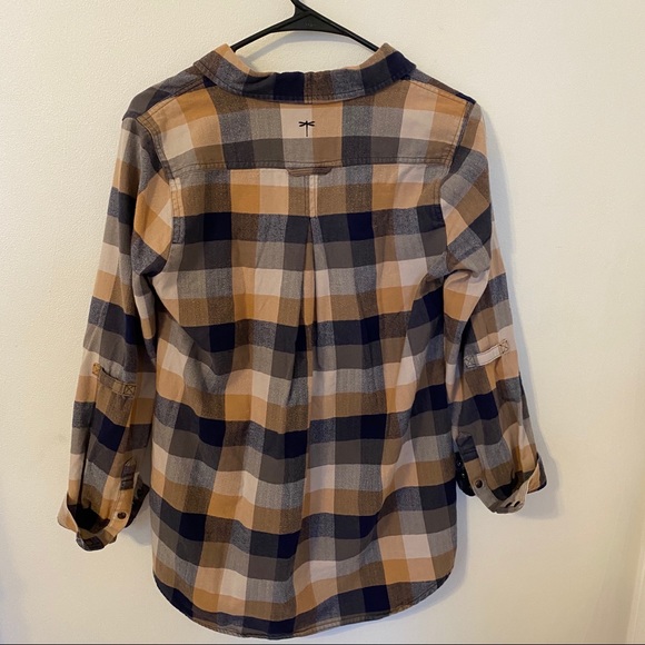 tyler boë half button flannel - Picture 2 of 3